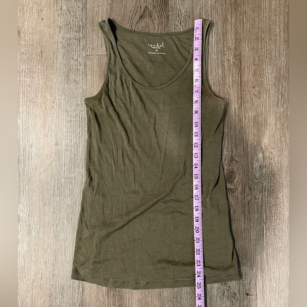 Isabel Maternity Women's Tank Tops Set- Black, Gray, and Olive - Picture 6 of 6